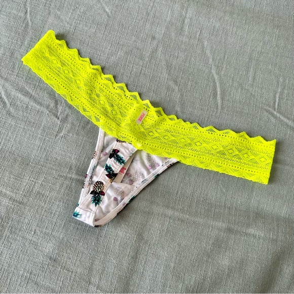 Vintage Victoria’s Secret Pink Extra Low Rise Thong Panty - Picture 3 of 4